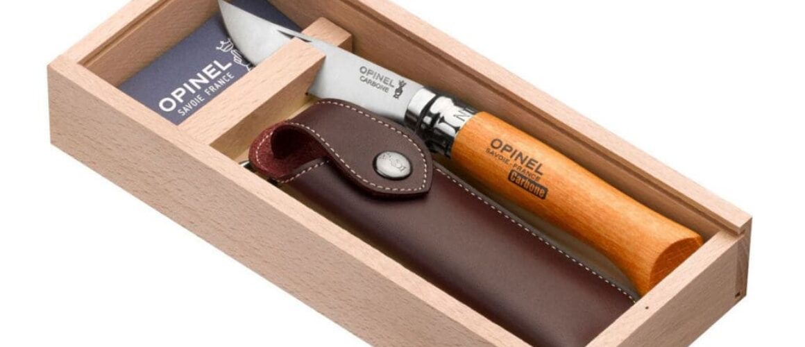 opinel zakmes met etui in doosje