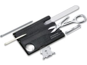 Victorinox Swisscard Nailcare Zakmes Zwart Transparant 13 functies